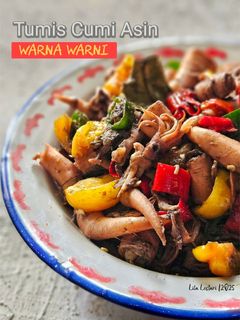 Foto resep Tumis Cumi Asin Warna Warni