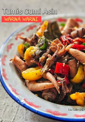 Foto resep Tumis Cumi Asin Warna Warni