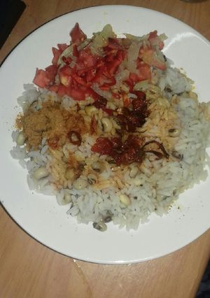 A picture of Rice and beans.