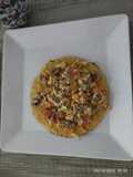 Huevos revueltos con carne