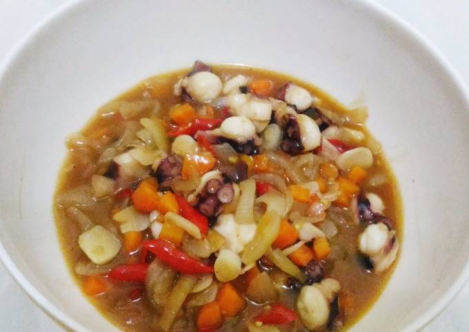 Gurita cah Wortel Saus Tiram