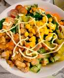 Salad trộn thịt lợn dễ làm.ăn vừa ngon mát lại giúp đẹp da