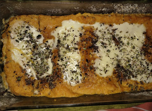 Una foto de Pastel de calabaza y pollo 😀 súper light