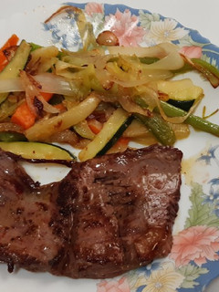 Una foto de Entraña con verduras