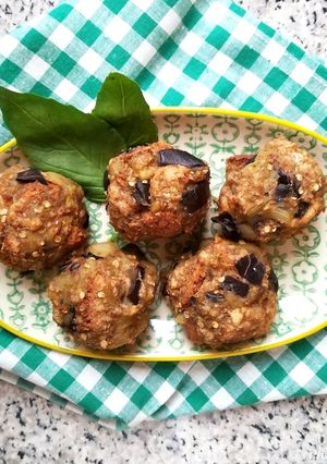 A picture of Eggplant Meatballs.