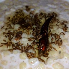 A picture of Boondi ka Raita.