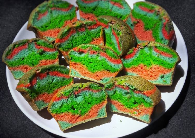 Cara Gampang Menyiapkan Muffin Pelangi #Mocaf #GlutenFree yang Bisa Manjain Lidah