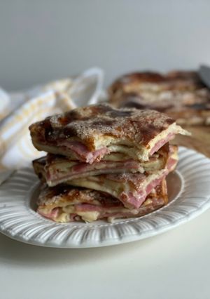 Una foto de Torta de fiambre licuada con azucar