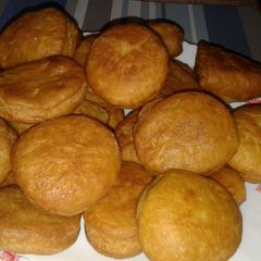 A picture of Eggless lemon mandazi's.