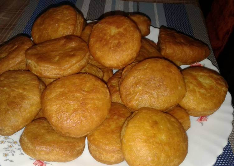 Eggless lemon mandazi's