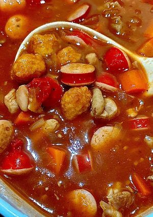 Foto resep Sup Merah Sosis Terbaikkk 👍🏼👍🏼👍🏼