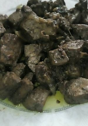 صورة لوصفة كبدة خاروف