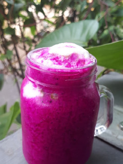 Foto resep Jus buah naga with ice cream