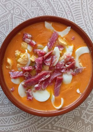 Una foto de Salmorejo cordobés Thermomix 😋