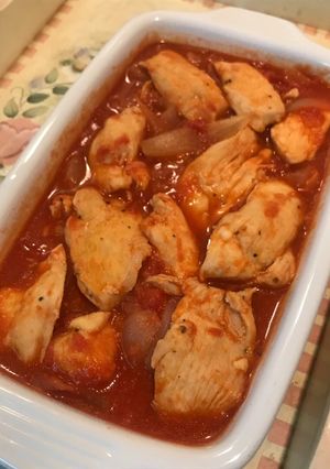 Foto resep Chicken with Tomato Sauce