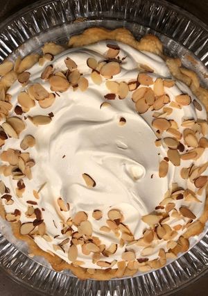 A picture of Black Bottom Banana Cream Pie.