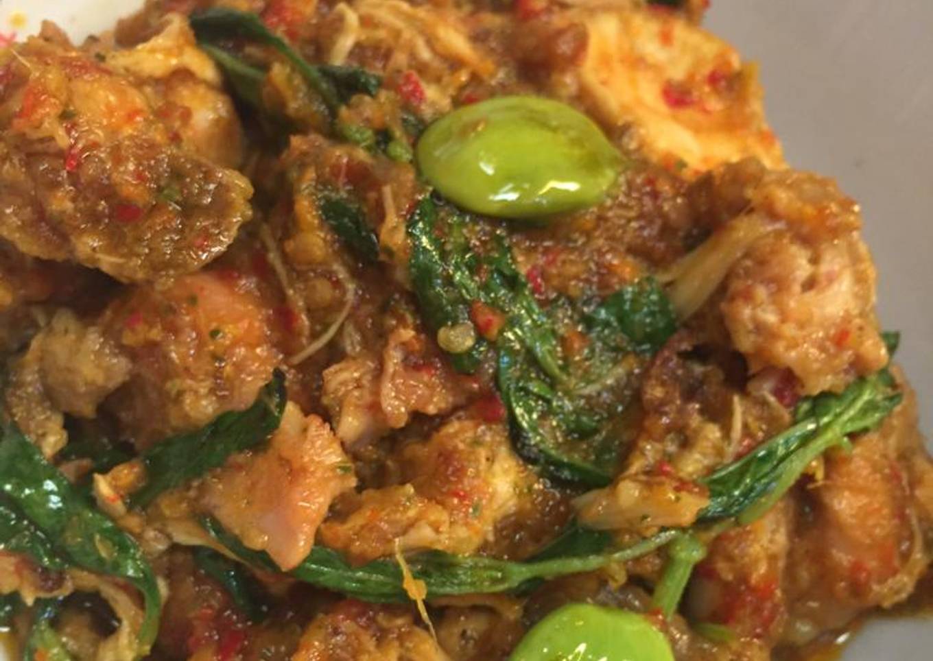 Rica ayam kemangi petai
