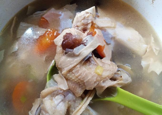 Sop Ayam Jamur Kembang Tahu