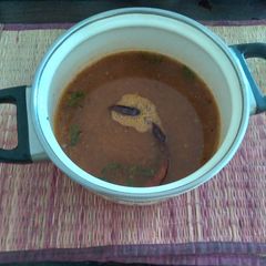 A picture of Tomato Rasam.