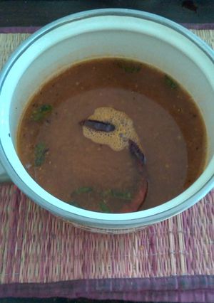 A picture of Tomato Rasam.