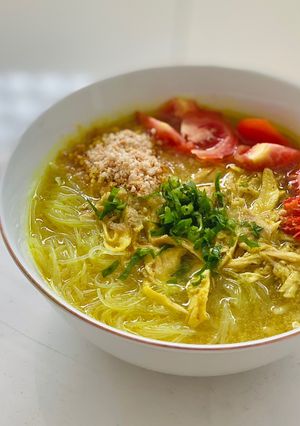 Foto resep Soto ayam kuning (soto ayam lamongan)