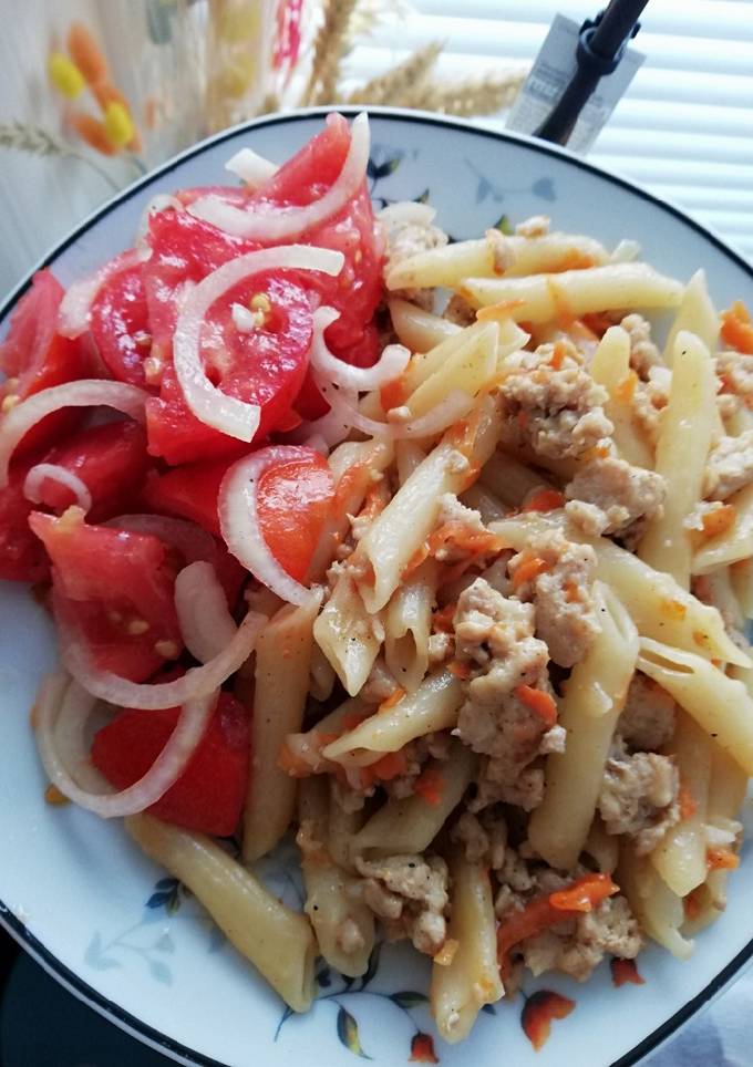 Макарони на сковороді