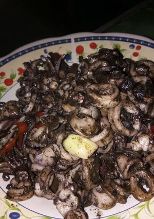 Foto resep Cumi tinta hitam