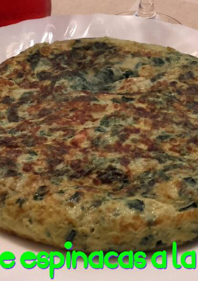 Una foto de Tortilla de espinacas a la catalana*