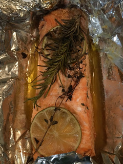 Una foto de Salmon Horneado
