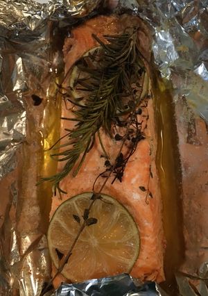 Una foto de Salmon Horneado