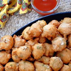 A picture of Methi Moong Dal Winter Pakoras.