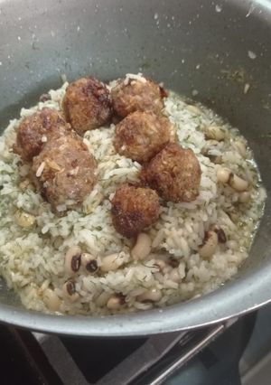 عکسی از دستور من به این غذا میگم لوبیا خاکی پلو😍😏
