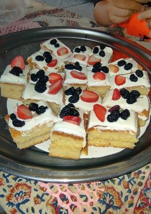 عکسی از دستور کیک خونگی