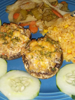 Una foto de 🍄Champiñones Rellenos🍄 (a mi manera😋)