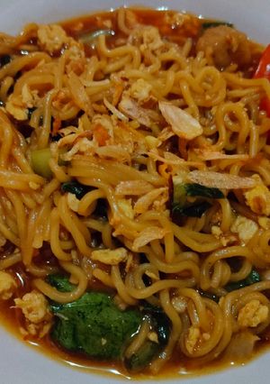 Foto resep Indomie goreng nyemek