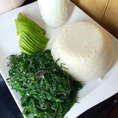 A picture of Fried sukuma wiki.