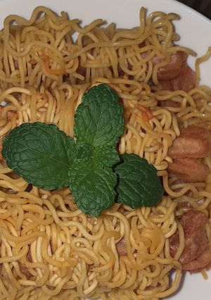 Foto resep Mie gulung sosis kriuk