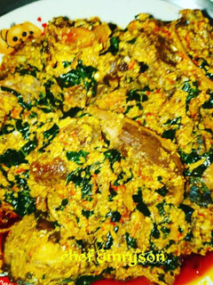 A picture of Egusi soup.