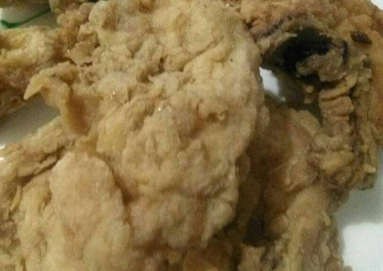 Bagaimana Menyiapkan Ayam goreng tepung jadul simpel, Bikin Ngiler