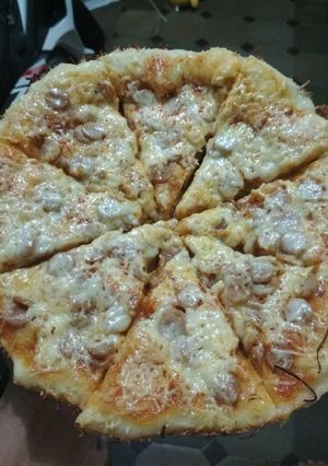 Foto resep Pizza teflon empuk tanpa telur