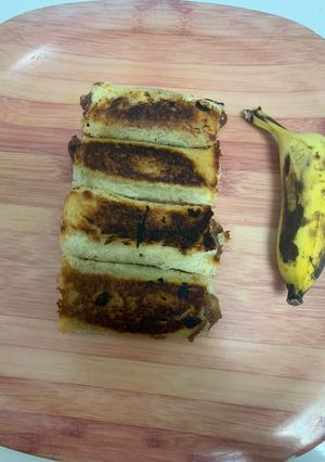A picture of Banana bread roll.