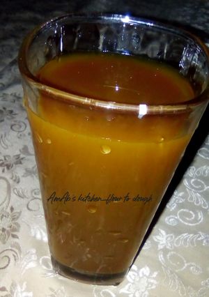A picture of Mint tamarind juice.