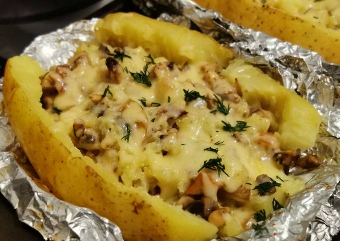 Крошка-картошка с грибами