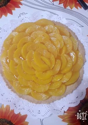 Una foto de Tarta de durazno