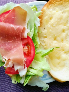 原味生火腿乳酪夾心三明治（早餐）（點心）（野餐） 的食譜成品照片