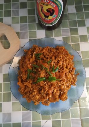 Foto resep Tempe+teri goreng sambel