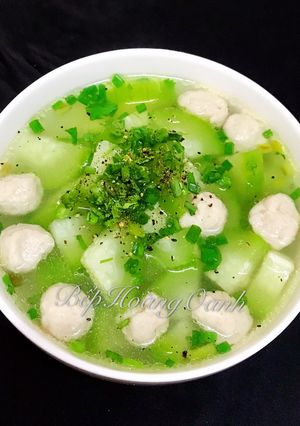 Hình của món Canh Bí Đao Nấu Mọc.