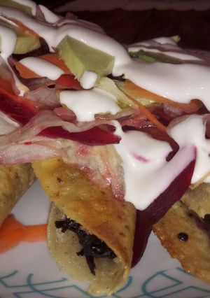 A picture of Crispy Hibiscus Tacos.