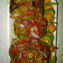A picture of Grilled catfish.
