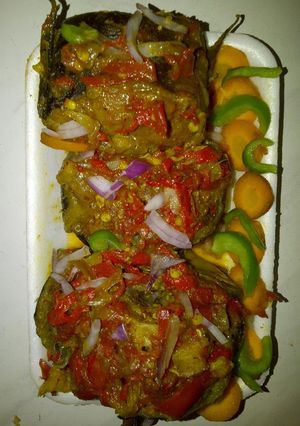 A picture of Grilled catfish.